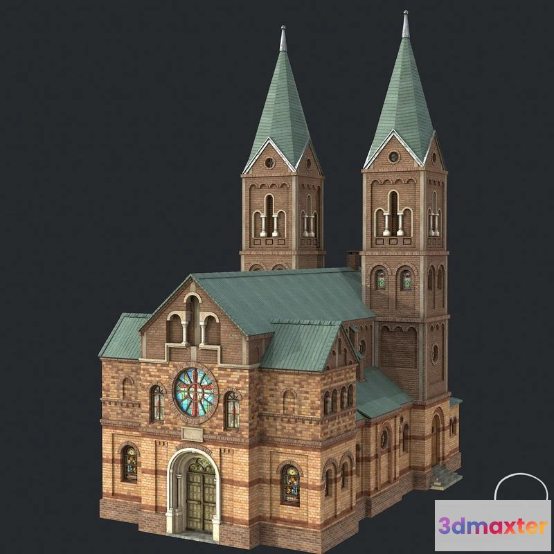 1532116 - PBR Game 3D Models - Cathedral - Church 3D Max