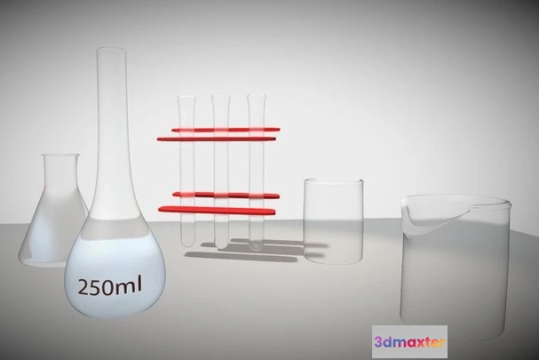 1532136 - PBR Game 3D Models - Chemistry Lab 3D Max