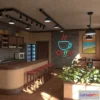 1532170 - PBR Game 3D Models - Coffee Shop 3D Max