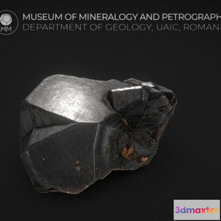 1532176 - PBR Game 3D Models - Complex Repeated Contact Twins Of Cassiterite 3D Max