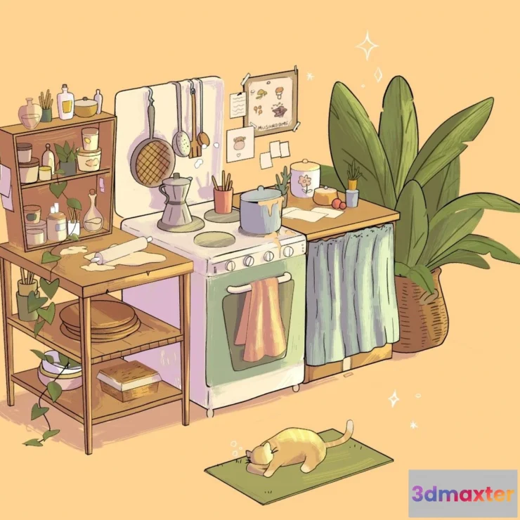 1532192 - PBR Game 3D Models - Cozy Day 3D Max