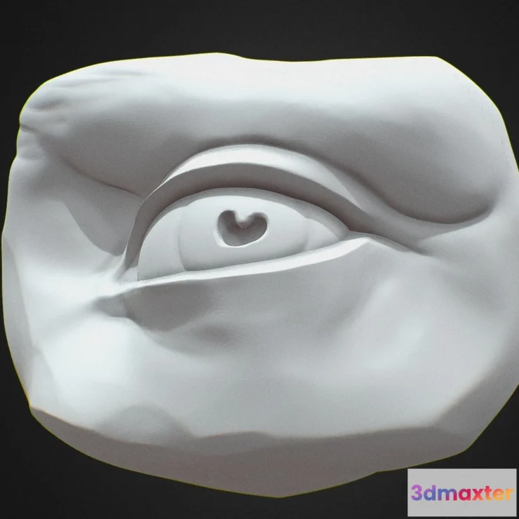 1532216 - PBR Game 3D Models - Davids Eye Sculpt 3D Max