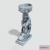 1532250 - PBR Game 3D Models - Egypt old statue 3D Max