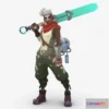 1532262 - PBR Game 3D Models - Ekko   2XKO Fanart 3D Max