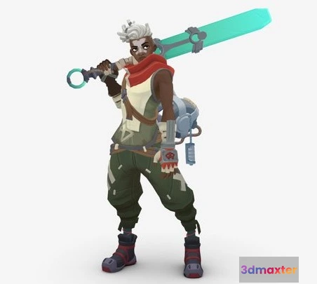 1532262 - PBR Game 3D Models - Ekko   2XKO Fanart 3D Max