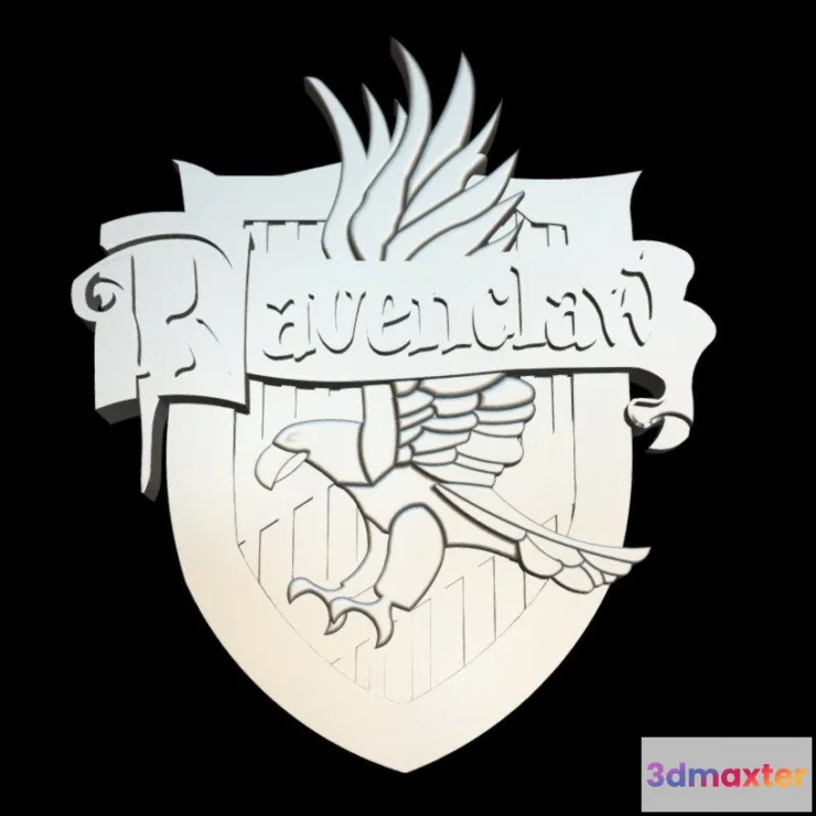 1532282 - PBR Game 3D Models - Escudo Ravenclaw 3D Max