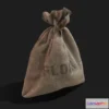1532318 - PBR Game 3D Models - Flour Bag 3D Max