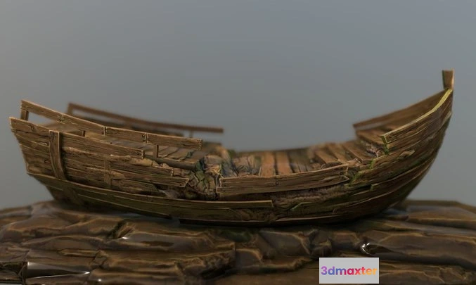 1532340 - PBR Game 3D Models - Galleon Shipwreck 3D Max