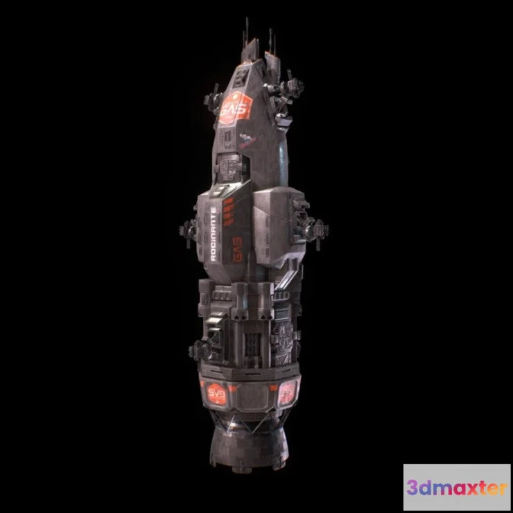 1532356 - PBR Game 3D Models - Gas Hauler Rocinante 3D Max