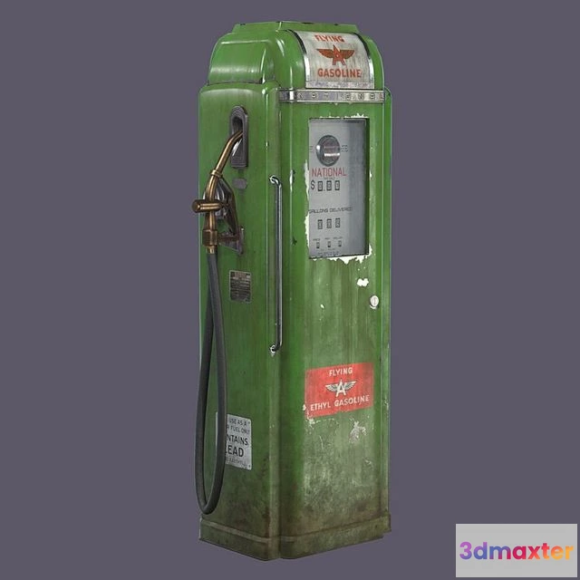 1532358 - PBR Game 3D Models - Gas pump A-62 3D Max