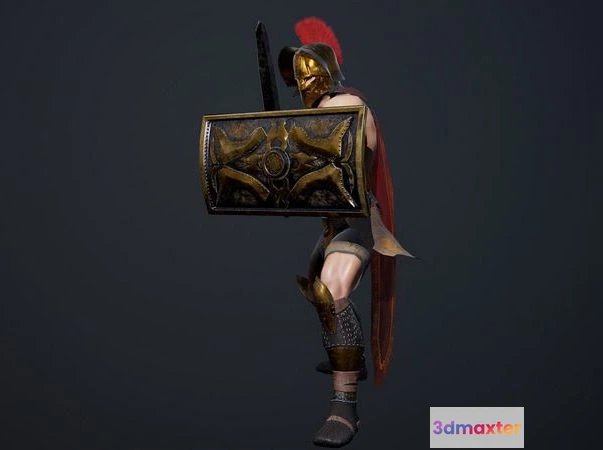 1532370 - PBR Game 3D Models - Gladiator 3D Max