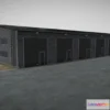 1532380 - PBR Game 3D Models - Gray Modern Warehouse 3D Max