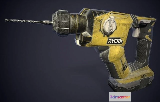 1532390 - PBR Game 3D Models - Hammer drill 3D Max