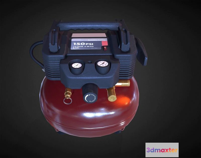 1532410 - PBR Game 3D Models - Hend Held Air Compressor 3D Max