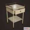 1532438 - PBR Game 3D Models - Hospital Bedside Table 3D Max