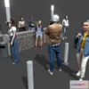 1532442 - PBR Game 3D Models - Stylized Lowpoly People Casual Pack Vol2 3D Max