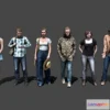 1532446 - PBR Game 3D Models - Stylized Lowpoly People Casual Pack Vol4 3D Max