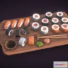 1532466 - PBR Game 3D Models - Stylized Sushi Board Agustin Honnun 3D Max