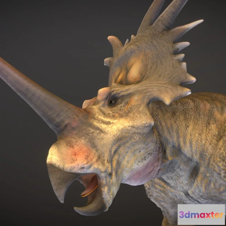 1532486 - PBR Game 3D Models - Styracosaurus 3D Max