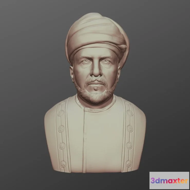 1532502 - PBR Game 3D Models - Sultan Qaboos 3D Model Ready To 3D Print 3D Max
