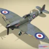 1532518 - PBR Game 3D Models - Supermarine Spitfire 3D Max