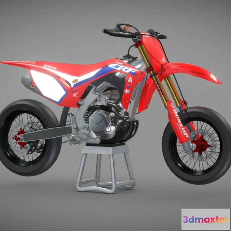 1532520 - PBR Game 3D Models - Supermoto Bike 3D Max