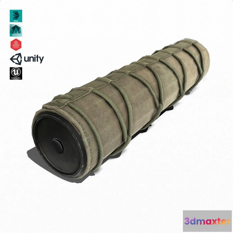 1532530 - PBR Game 3D Models - Suppressor Set-07 3D Max