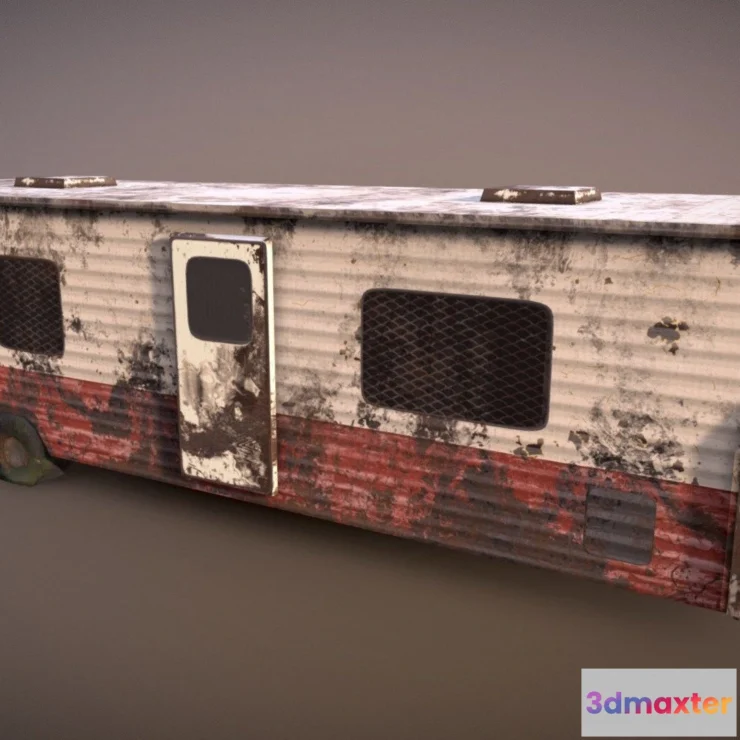 1532534 - PBR Game 3D Models - Survivor Trailer 3D Max