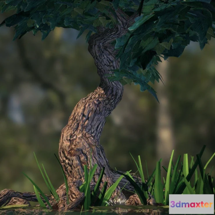 1532542 - PBR Game 3D Models - Swamp Tree 3D Max