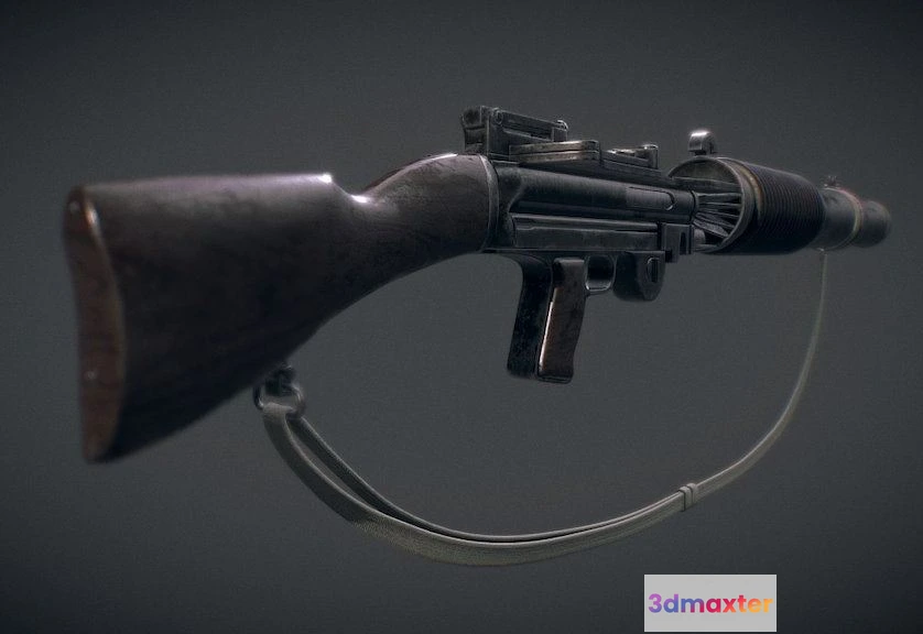 1532554 - PBR Game 3D Models - T 21 Light Repeating Blaster High Poly 3D Max