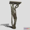 1532564 - PBR Game 3D Models - Tableleg Test01 3D Max