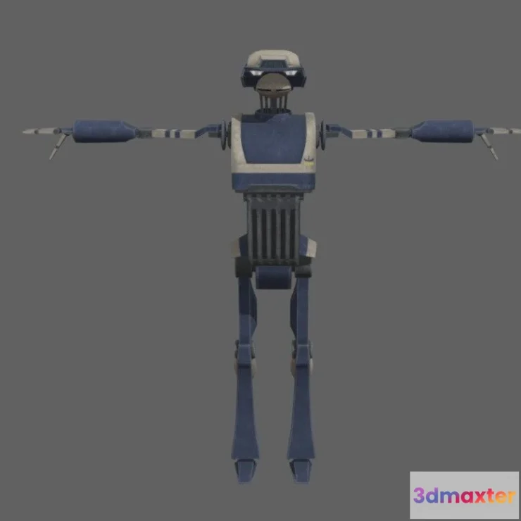 1532568 - PBR Game 3D Models - Tactical Droid 3D Max