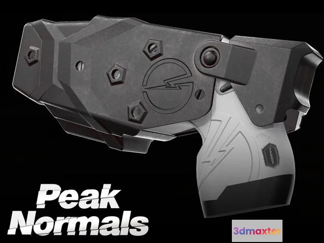1532580 - PBR Game 3D Models - Taser Axon X26P - Blade Tech Holster 3D Max