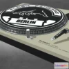 1532588 - PBR Game 3D Models - Technics Mk 2 Turntable V1 With Slipmat 3D Max