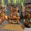 1532686 - PBR Game 3D Models - The Hobbit Pantry 3D Max