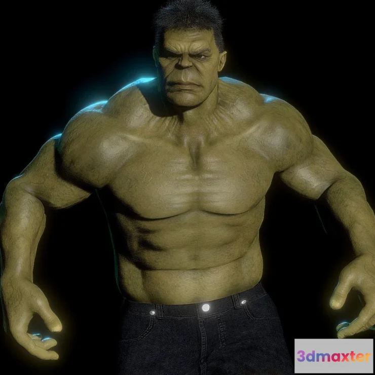 1532688 - PBR Game 3D Models - The Hulk Avengers Full Bodycinematic Model 3D Max