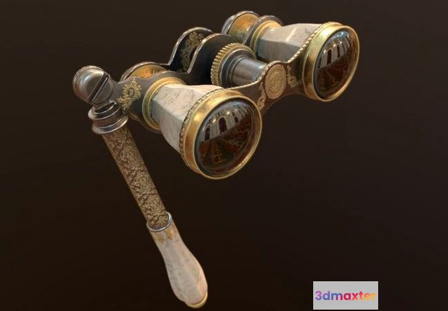 1532722 - PBR Game 3D Models - Theatral Glasses 3D Max