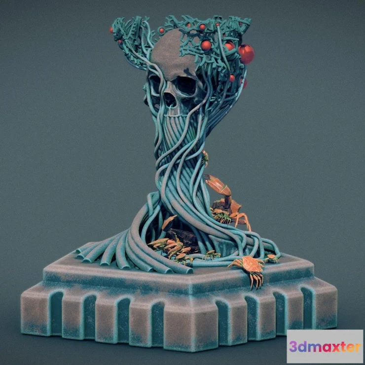 1532734 - PBR Game 3D Models - Throne Of Heresy 3D Print 3D Max