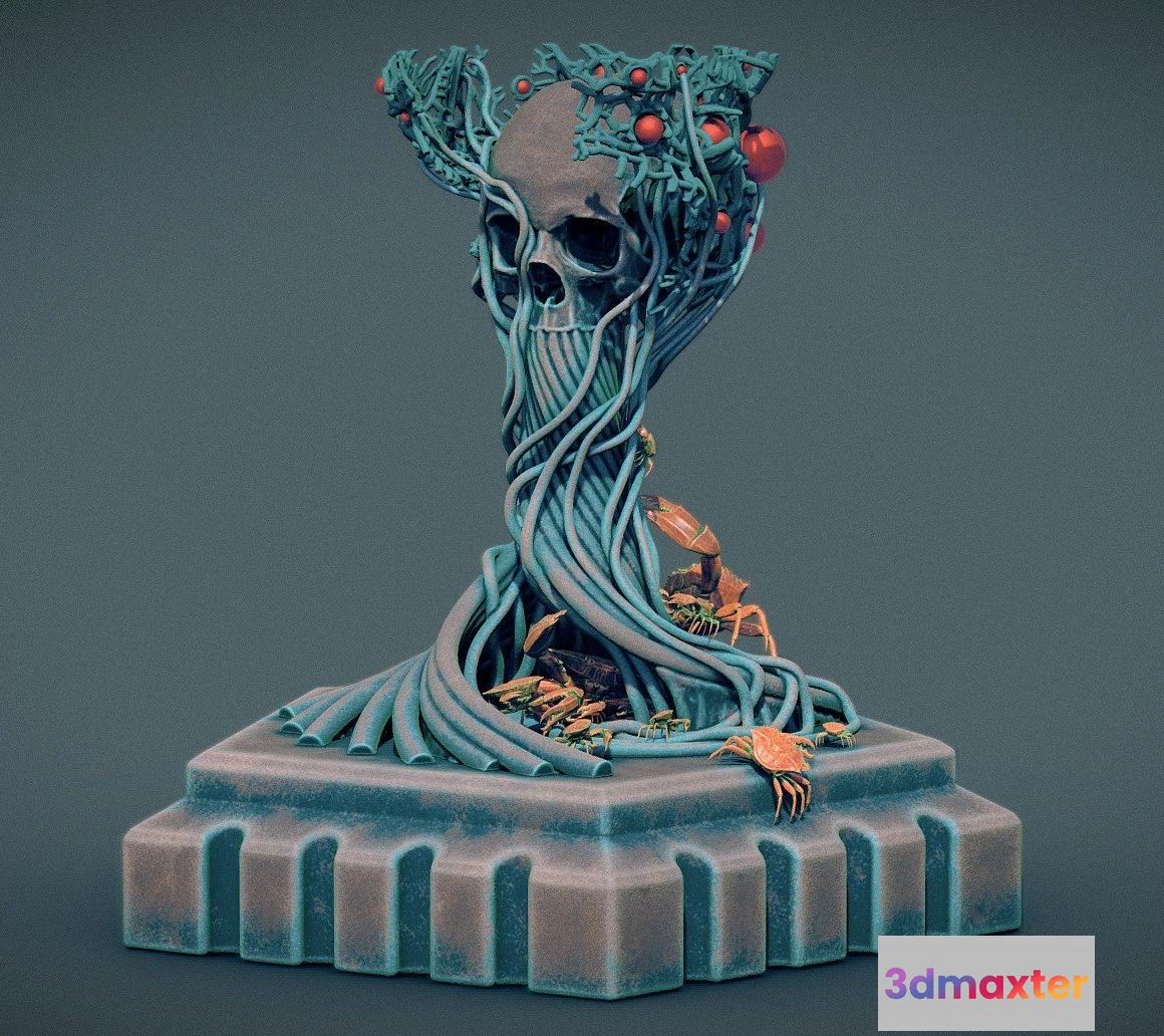 1532734 - PBR Game 3D Models - Throne Of Heresy 3D Print 3D Max