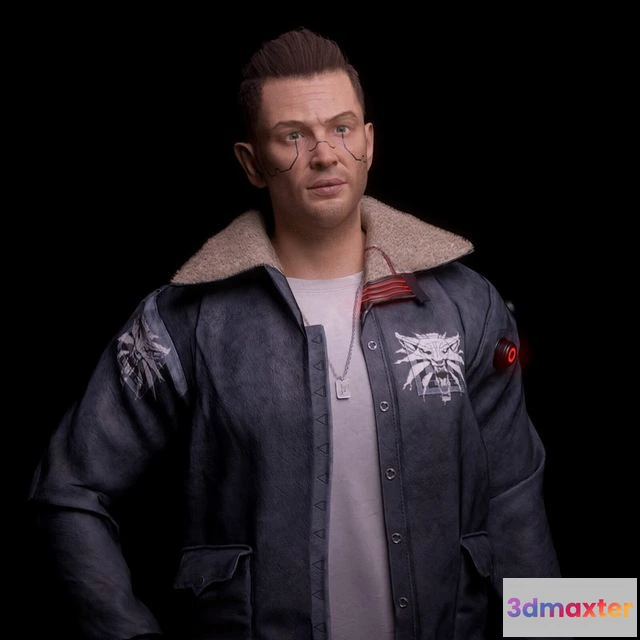 1532764 - PBR Game 3D Models - Tom Hardy - Cyberpunk 2077 Fan Art 3D Max