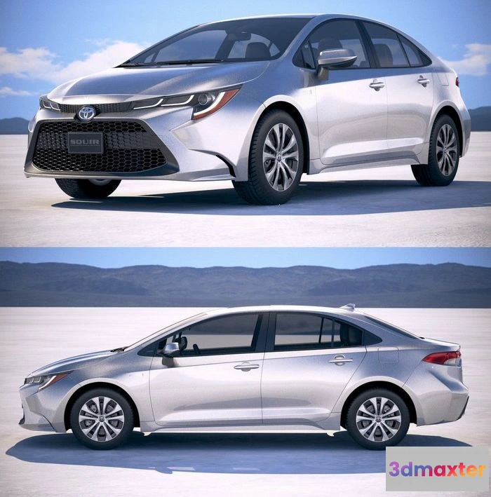 1532790 - PBR Game 3D Models - Toyota Corolla Sedan Hybrid US 2020 3D Max
