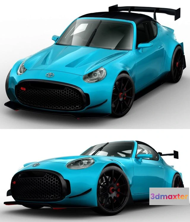 1532802 - PBR Game 3D Models - Toyota S-FR Racing Concept 2016 3D Max