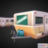 1532810 - PBR Game 3D Models - Trailer Office 3D Max