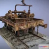 1532814 - PBR Game 3D Models - Train Machinery Photogrammetry Scan Wip 3D Max