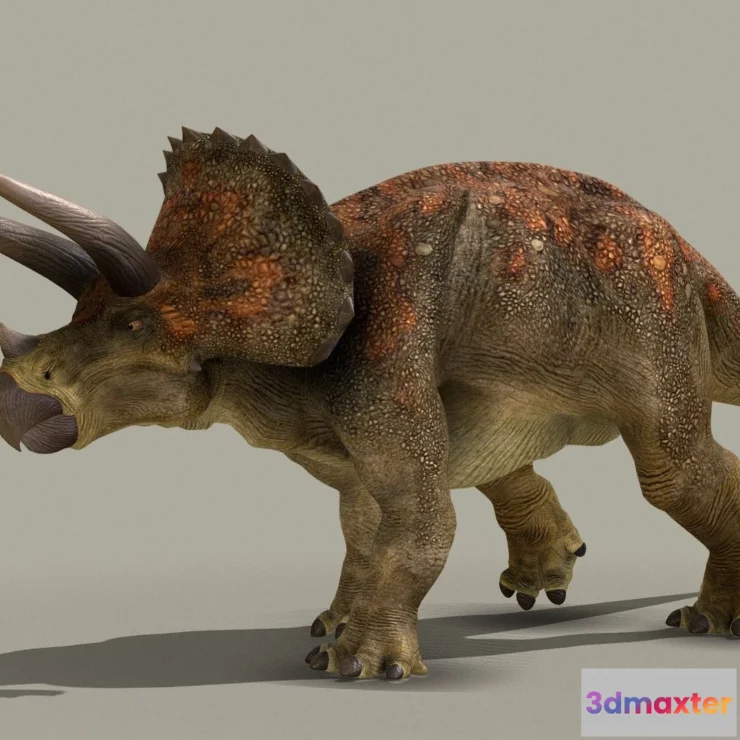 1532826 - PBR Game 3D Models - Triceratops Horridus 2 3D Max