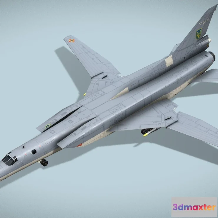 1532846 - PBR Game 3D Models - Tupolev Tu 22M3 Backfire 3D Max
