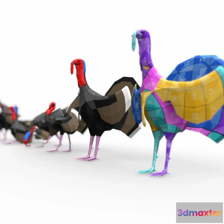 1532848 - PBR Game 3D Models - Turkey 3D Max