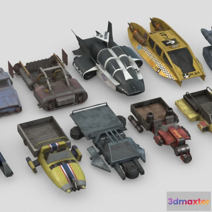 1532890 - PBR Game 3D Models - Ultimate Speeders Set Pack Star Wars 3D Max