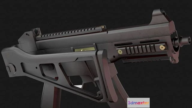 1532894 - PBR Game 3D Models - UMP-9 gun 3D Max
