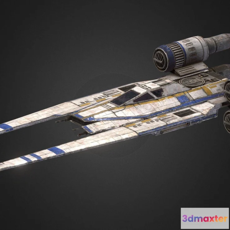 1532932 - PBR Game 3D Models - Ut 60D U Wing 3D Max